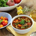 Garden Vegetable Soup with Wild Leeks
