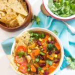 Vegetable Quinoa Soup with Red Beans and Spinach