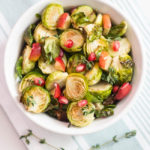 Roasted Brussels Sprouts, Apples and Thyme
