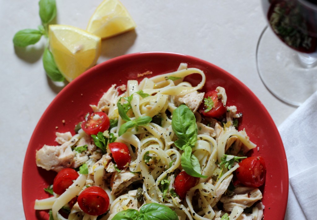 Fettuccine With Tuna Fresh Herbs And Tomatoes Simply Fresh Dinners 9673