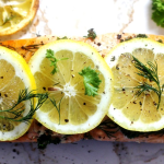 Baked Salmon with Lemon, Dill and Parsley