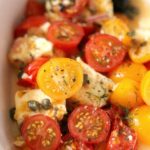 Baked Feta with Tomatoes, Olives and Fresh Herbs