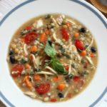 Chicken Vegetable Soup with Sun-Dried Tomato Pesto
