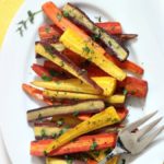 Roasted Tri-Color Carrots with Herb Butter