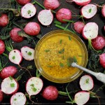 Roasted Radishes with Chive Vinaigrette