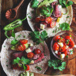 Beef Tacos with Spicy Avocado Sauce
