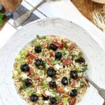 Brown Rice Salad with Blueberries, Mint and Toasted Pecans