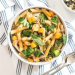 Penne with Roasted Butternut Squash, Broccoli and Sage