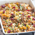 Stuffing with Chickpea Lentil Pasta & Italian Sausage